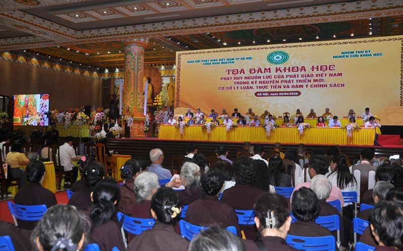 Hình ảnh tọa đàm phát huy nguồn lực Phật giáo Việt Nam nhận diện từ lý luận thực tiễn đến chính sách