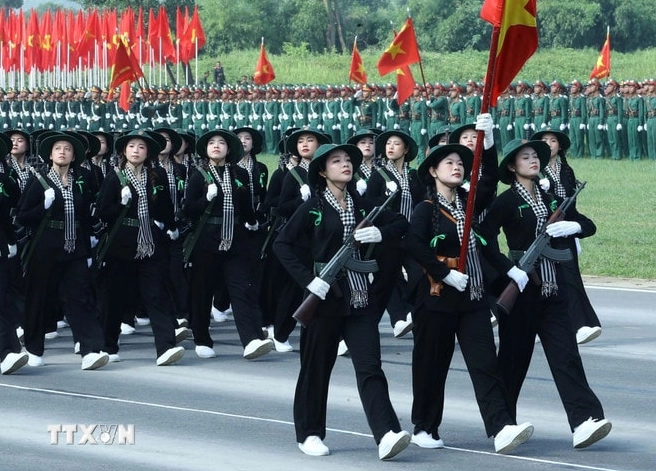 Hình ảnh tổng duyệt hợp luyện diễu binh diễu hành kỷ niệm Quốc khánh