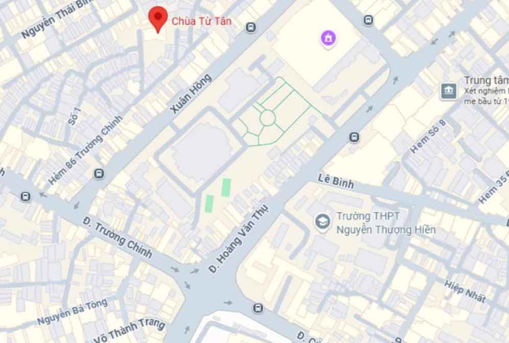 Hình ảnh vị trí Chùa Từ Tân trên bản đồ