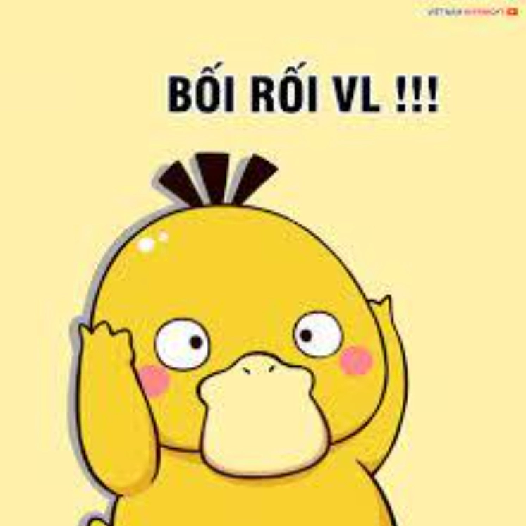 Hình ảnh vịt meme bối rối ôm đầu