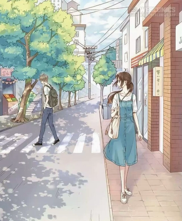 Hình ảnh yêu đơn phương của con gái anime dễ thương nhưng đượm buồn