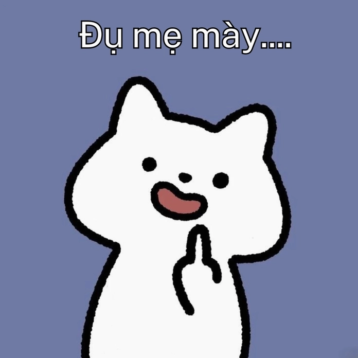 Hình meme chửi biểu cảm vui nhộn