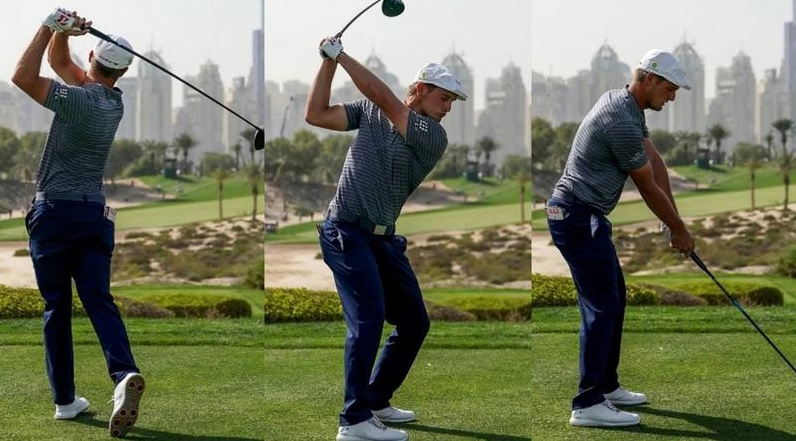Hình minh họa quy trình ba bước cơ bản của một cú đánh golf chuẩn xác