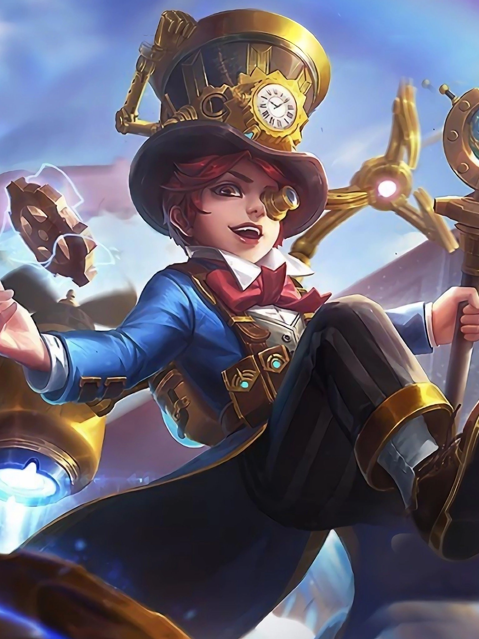 Hình nền 4K Harley Great Inventor Skin hoành tráng trong Mobile Legends