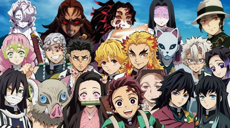 Hình nền anime Demon Slayer đẹp sắc nét hội tụ các nhân vật chính