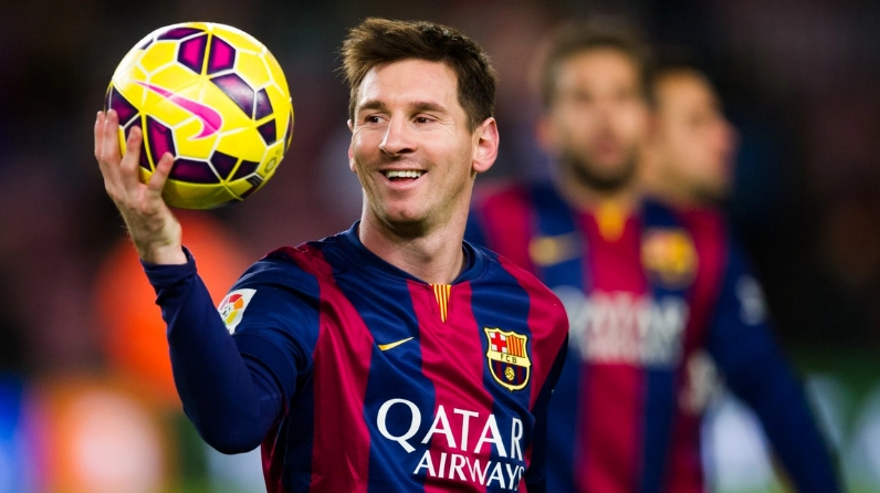 Hình nền bóng đá 4k messi ăn mừng chiến thắng cùng các đồng đội tại đội tuyển