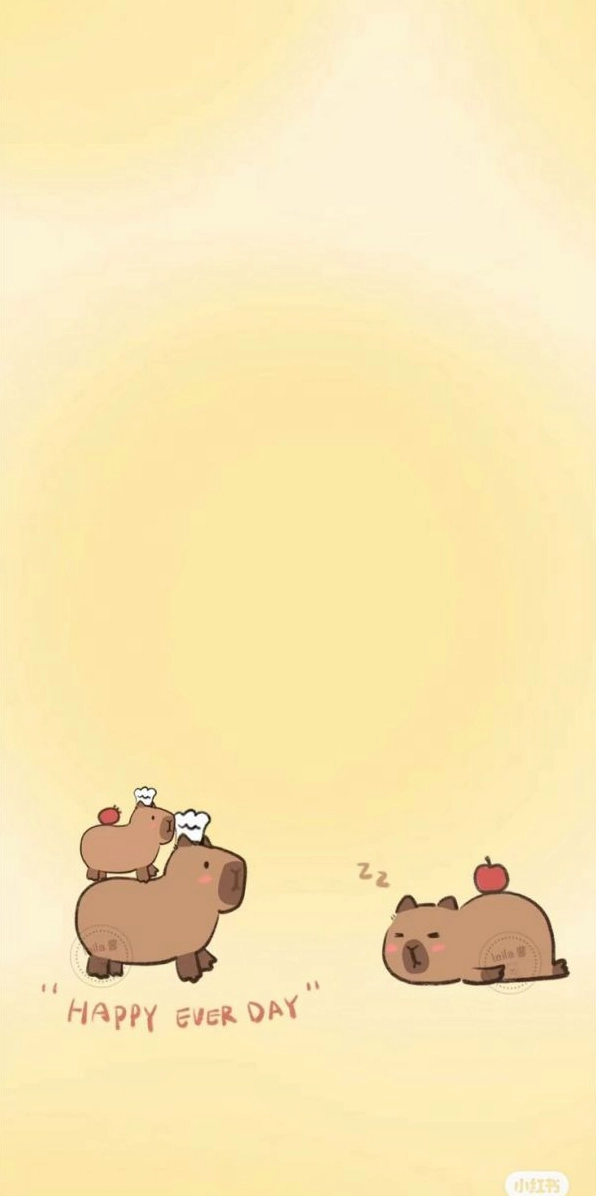 Hình nền capybara wallpaper chibi cute