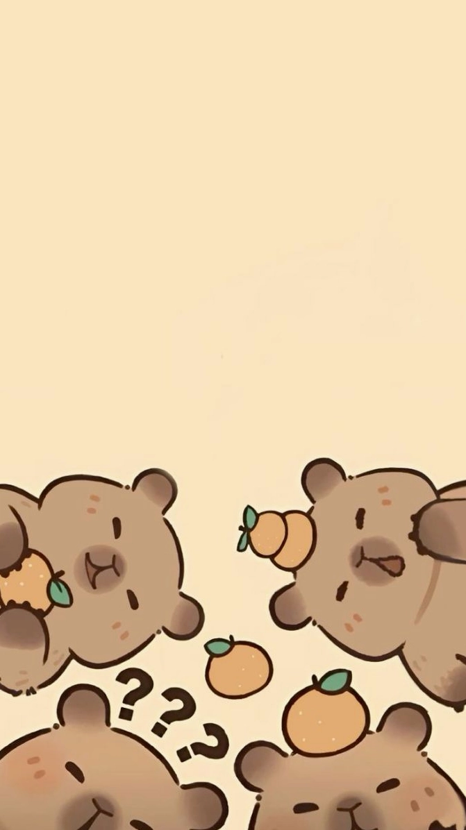 Hình nền capybara wallpaper hoạt hình