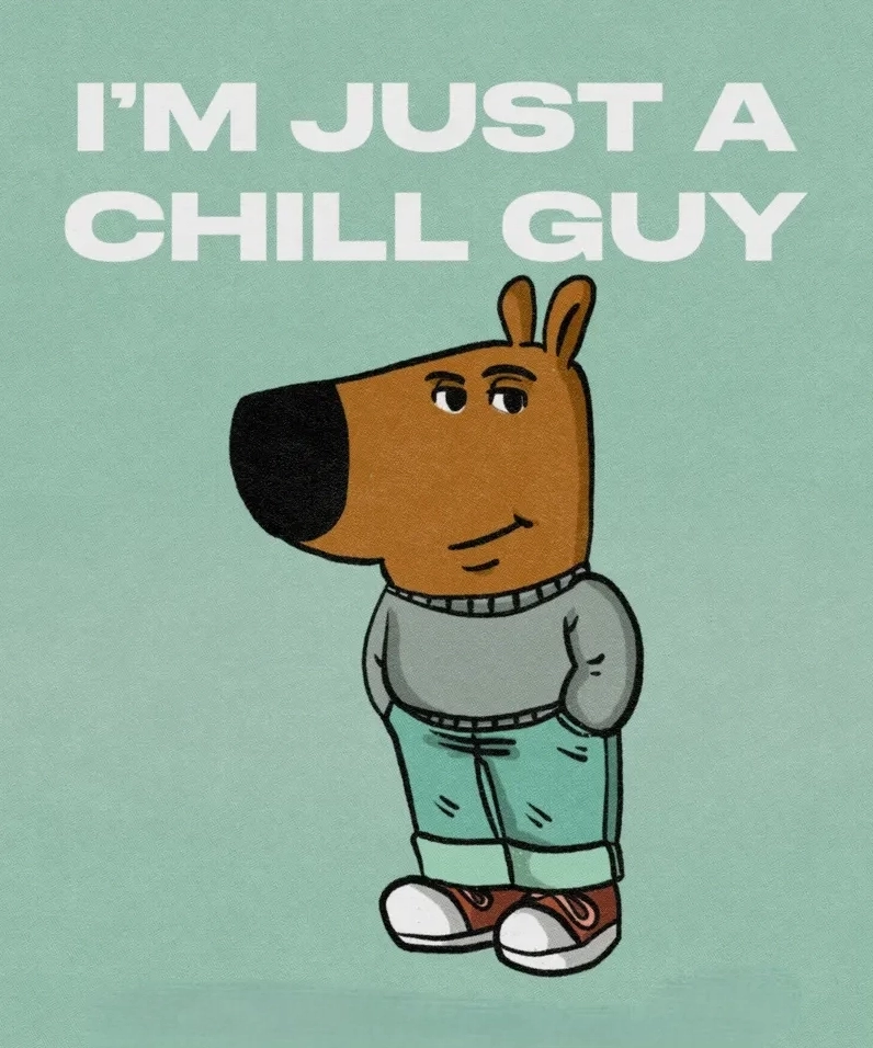 Hình nền chill guy số 10 chán nản