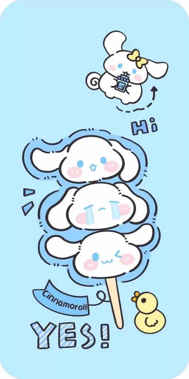hình nền chó cinnamoroll đang nháy mắt tinh nghịch vô cùng sắc nét