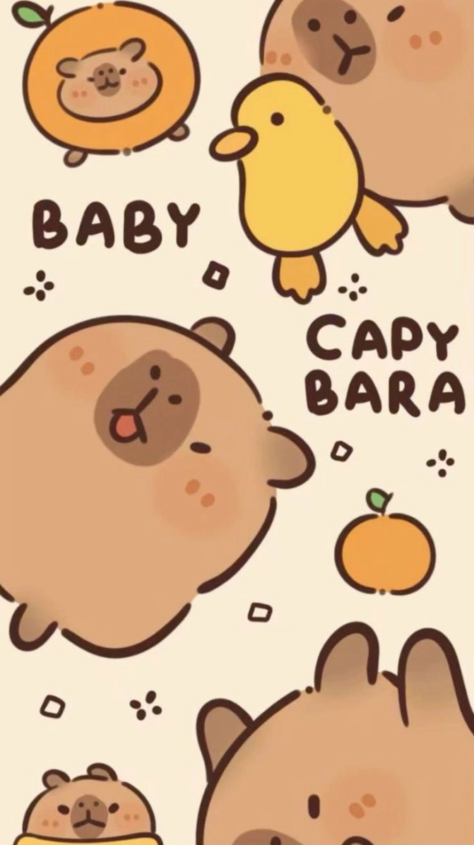 Hình nền chuột lang nước capybara độ phân giải cao sắc nét 1080p