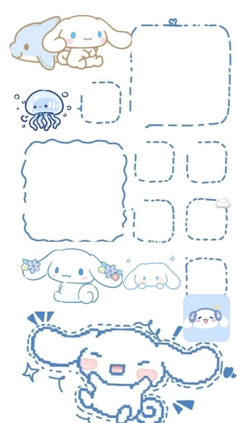 hình nền cinnamoroll đang vẫy tay chào vui vẻ với màu sắc nổi bật