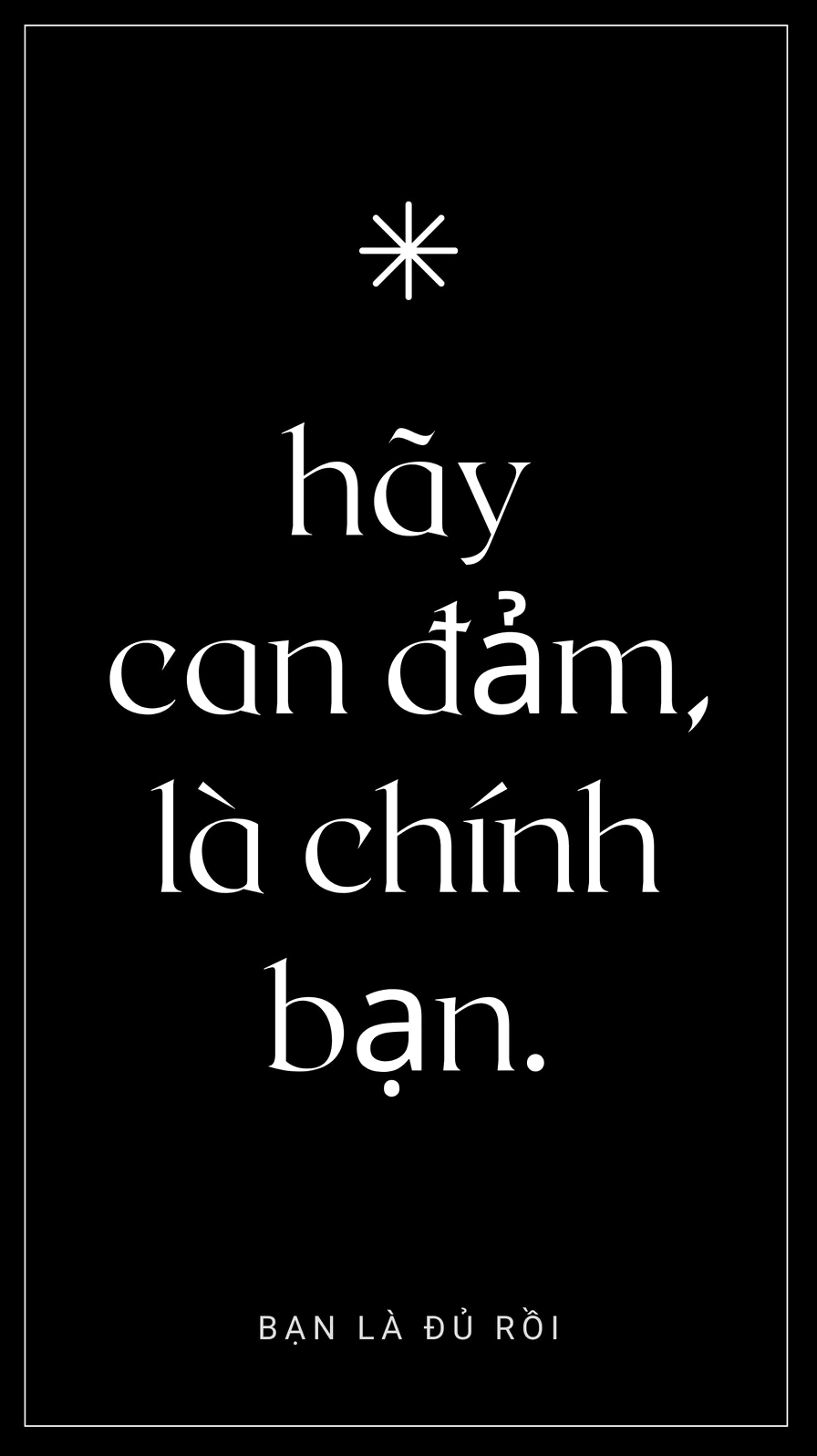 Hình nền đen trắng tao nhã chứa thông điệp tạo động lực nữ quyền sang trọng