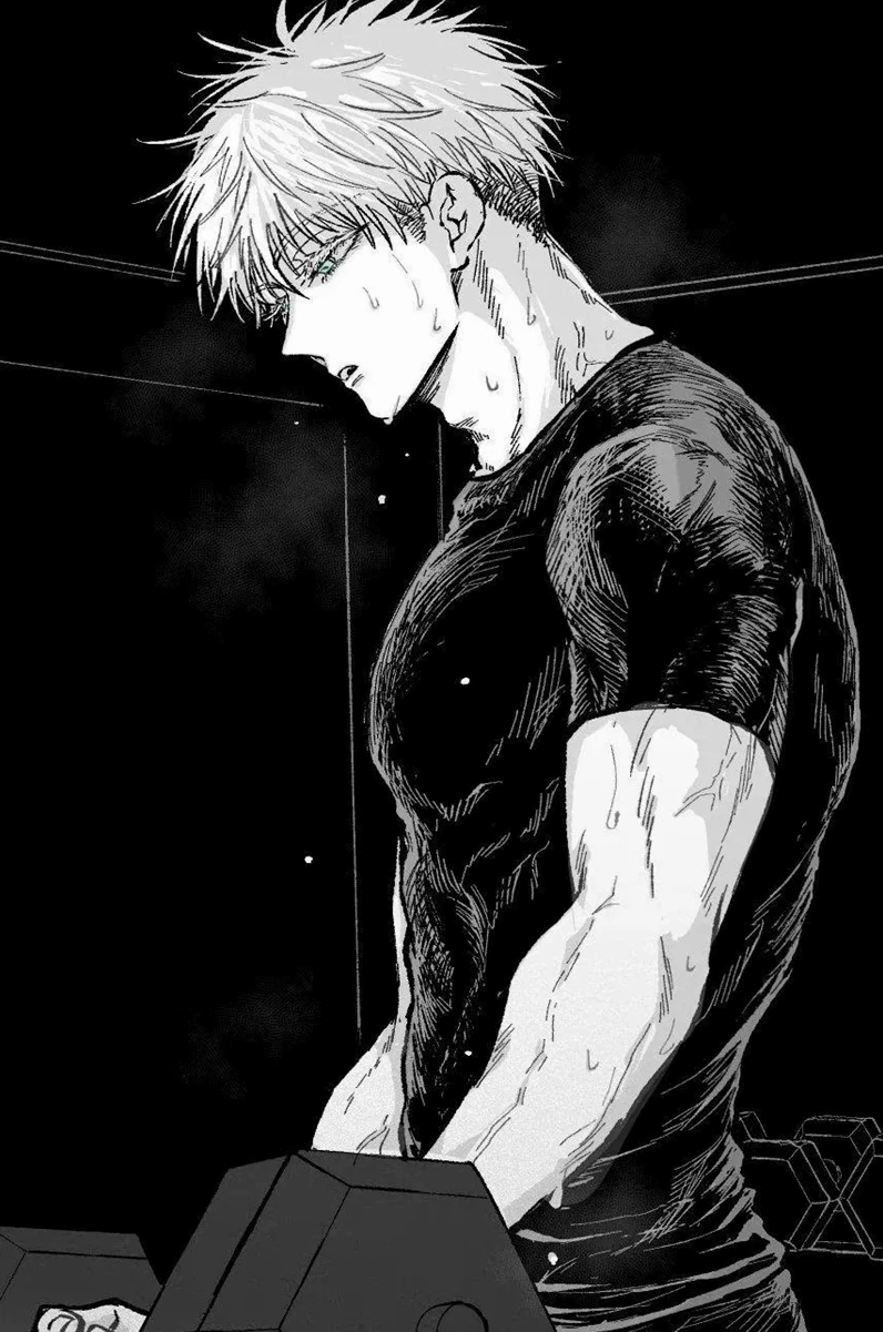 Hình nền điện thoại anime nam đen trắng 2 dễ thương