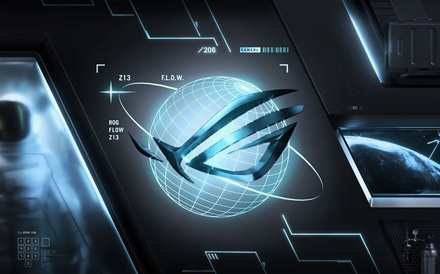 Hình nền điện thoại game logo Asus Republic of Gamers đầy quyền lực