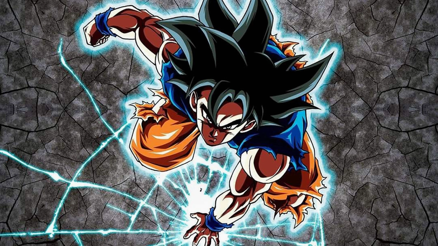 Hình nền điện thoại game thủ với nhân vật Songoku huyền thoại rực lửa
