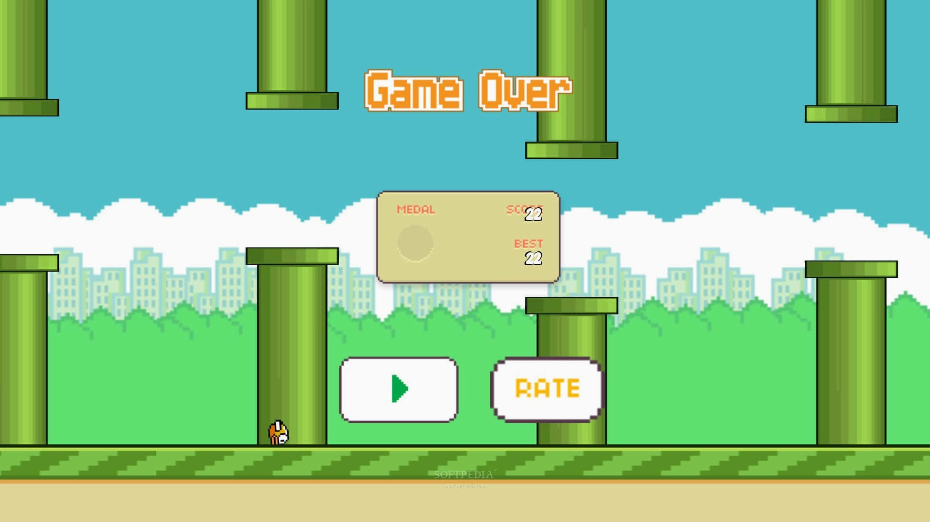Hình nền điện thoại hiển thị ảnh chụp màn hình game flappy bird độ phân giải chuẩn