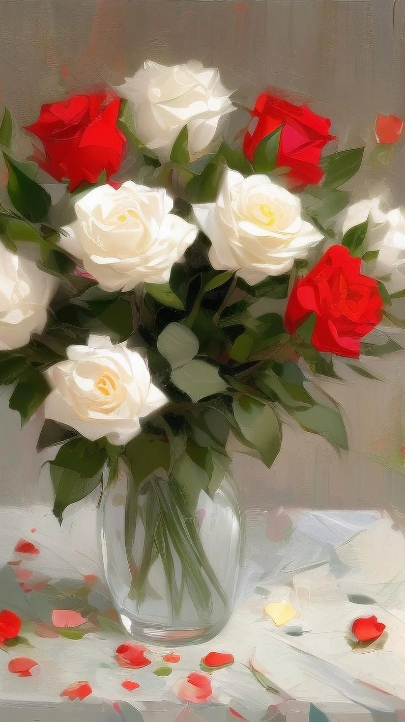 Hình nền điện thoại hoa hồng lãng mạn nhẹ nhàng sắc nét nhất