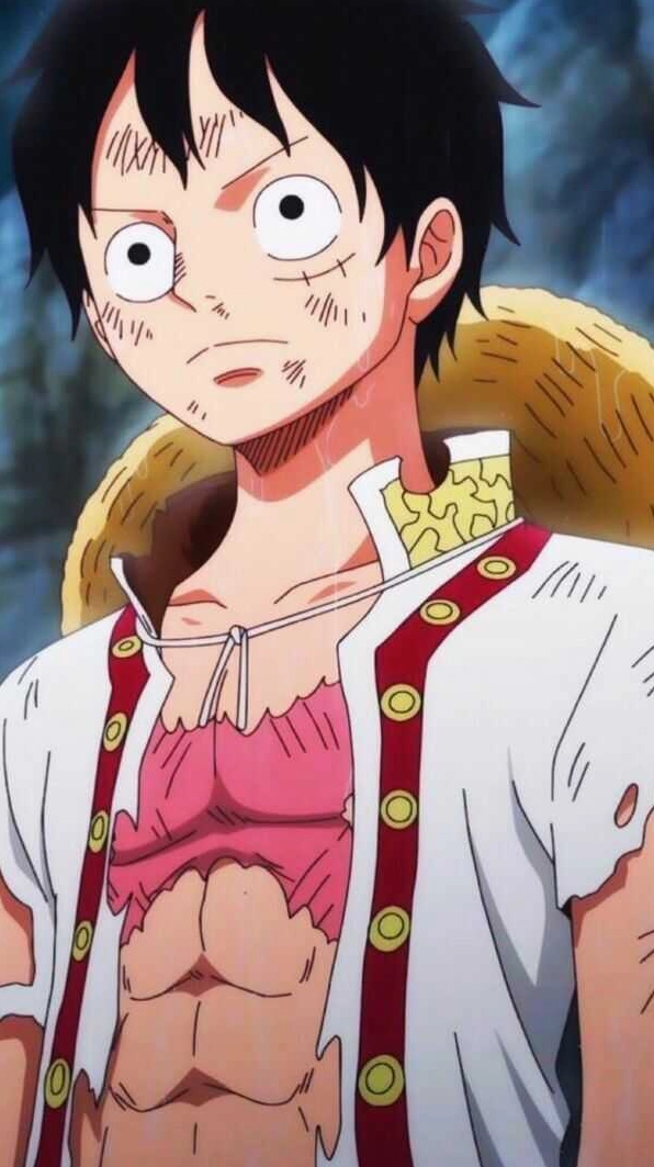 Hình nền điện thoại luffy ngầu trong tư thế chuẩn bị chiến đấu cực chất