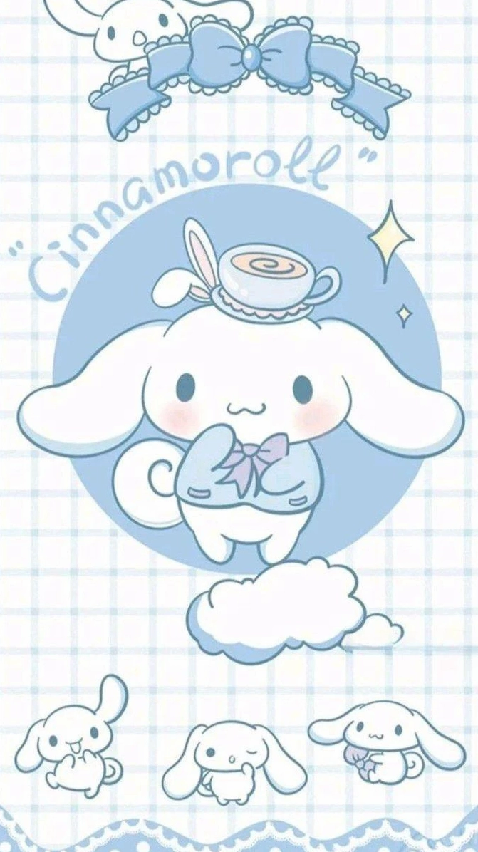 Hình nền điện thoại màu xanh da trời cute với những đám mây bồng bềnh