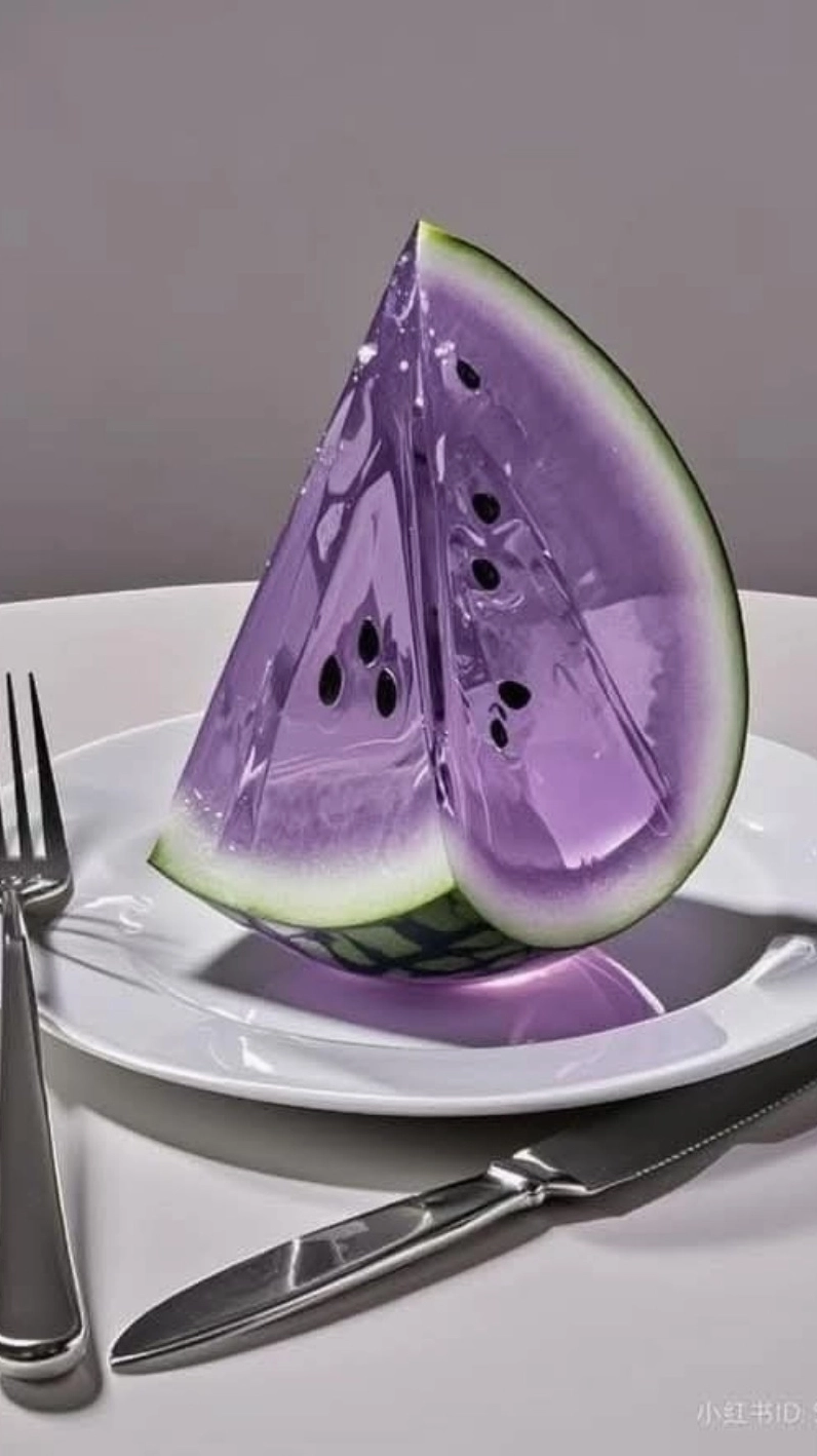 Hình nền dưa hấu hiệu ứng thủy tinh sắc nét phù hợp cho màn hình máy tính lớn