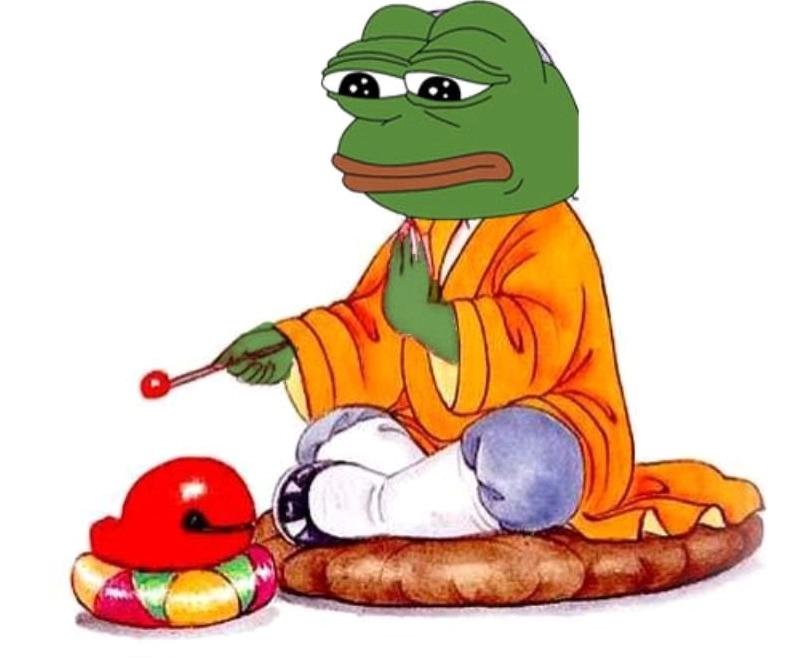 Hình nền ếch pepe phiên bản vẽ tay độc đáo sáng tạo
