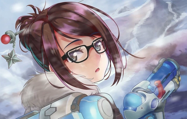 Hình nền gái game phong cách anime đáng yêu với trang phục rực rỡ