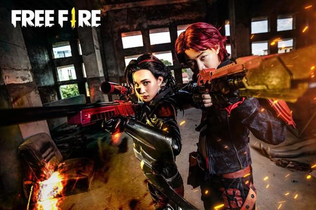 Hình nền game free fire dàn nhân vật cool ngầu và hiệu ứng hình ảnh hoành tráng
