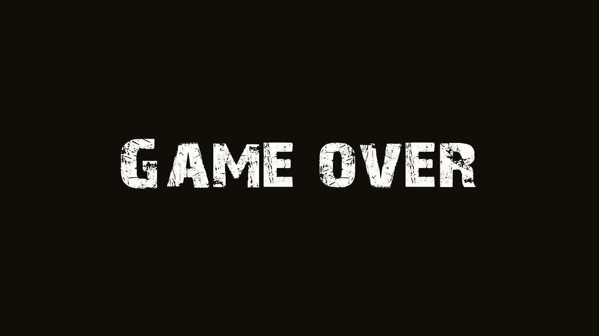 Hình nền game over nghệ thuật độ phân giải cao sắc nét Full HD