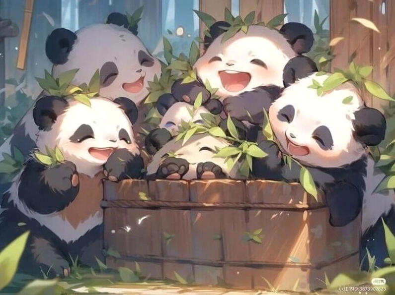 Hình nền gấu trúc panda nằm nghỉ ngơi vô cùng đáng yêu cho desktop