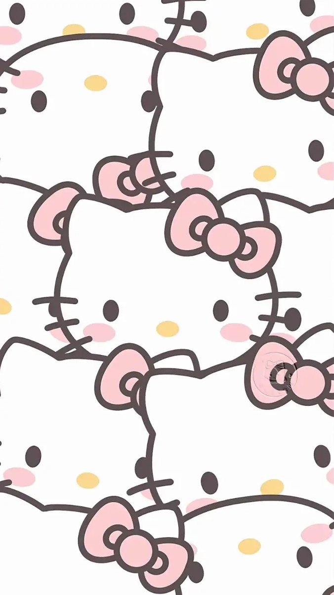 Hình nền hello kitty phong cách đơn giản mang lại cảm giác thư thái dễ chịu