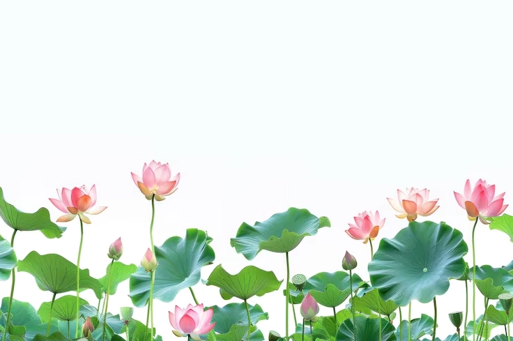 Hình nền hoa sen hồng thanh tao đang nở rộ rực rỡ khoe sắc tuyệt đẹp