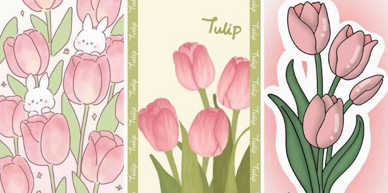 Hình nền hoa tulip cute cho điện thoại chất lượng chuẩn 4k sắc nét đến từng chi tiết nhỏ nhất