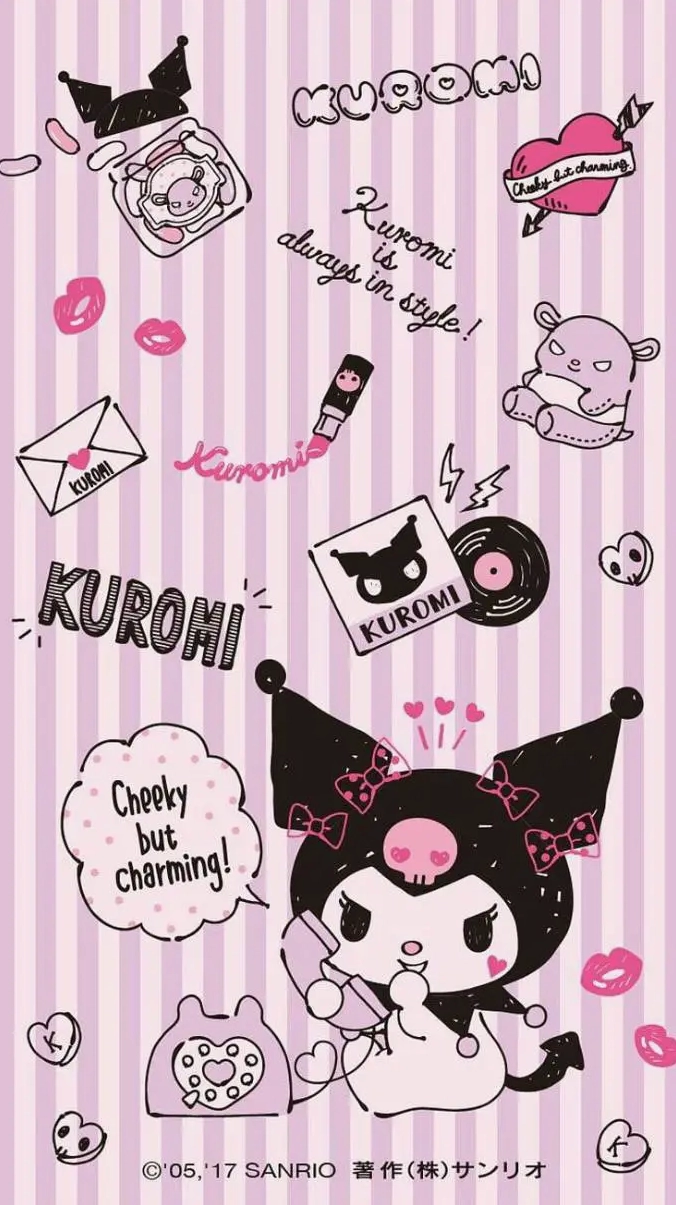 Hình nền kuromi cá tính mạnh mẽ với ánh nhìn sắc sảo