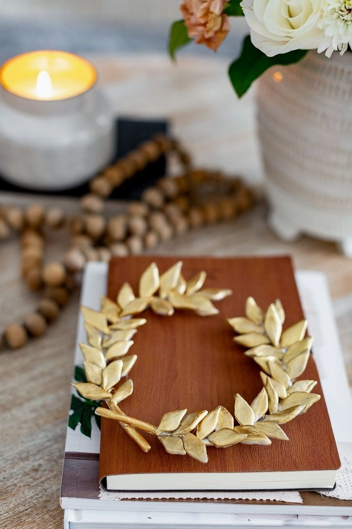 Hình nền lá nguyệt quế phát sáng lung linh