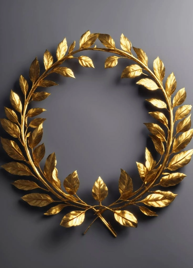 Hình nền lá nguyệt quế phong cách tối giản