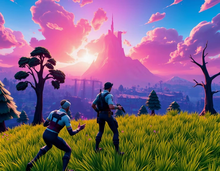 Hình nền laptop gaming 4k tựa game sinh tồn Fortnite đình đám
