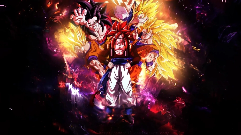 Hình nền máy tính Songoku cực ngầu chất lượng cao sắc nét mang phong cách chiến binh