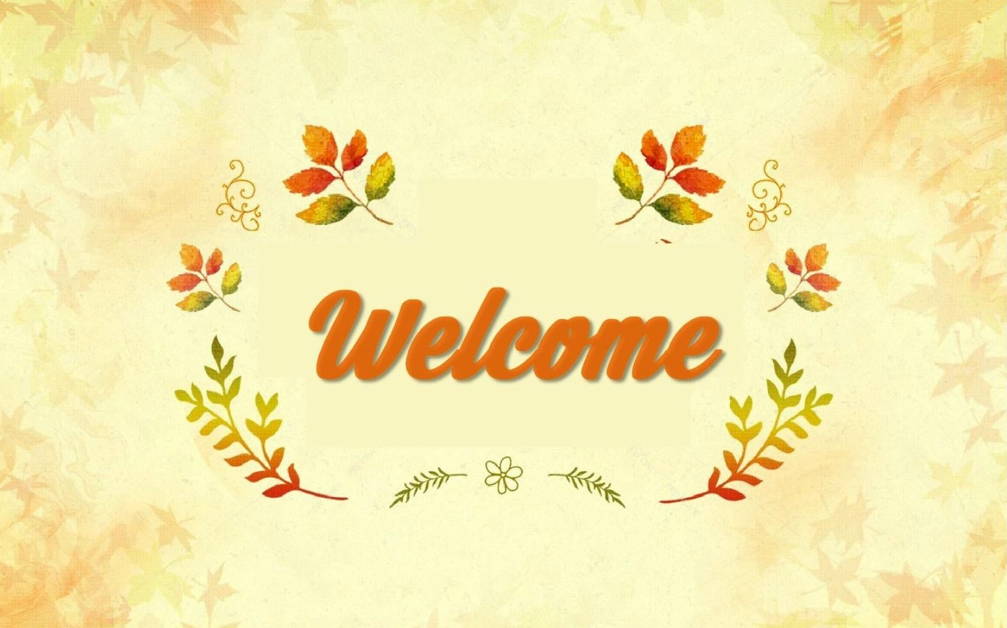 Hình nền máy tính với chữ Welcome thiết kế độc đáo