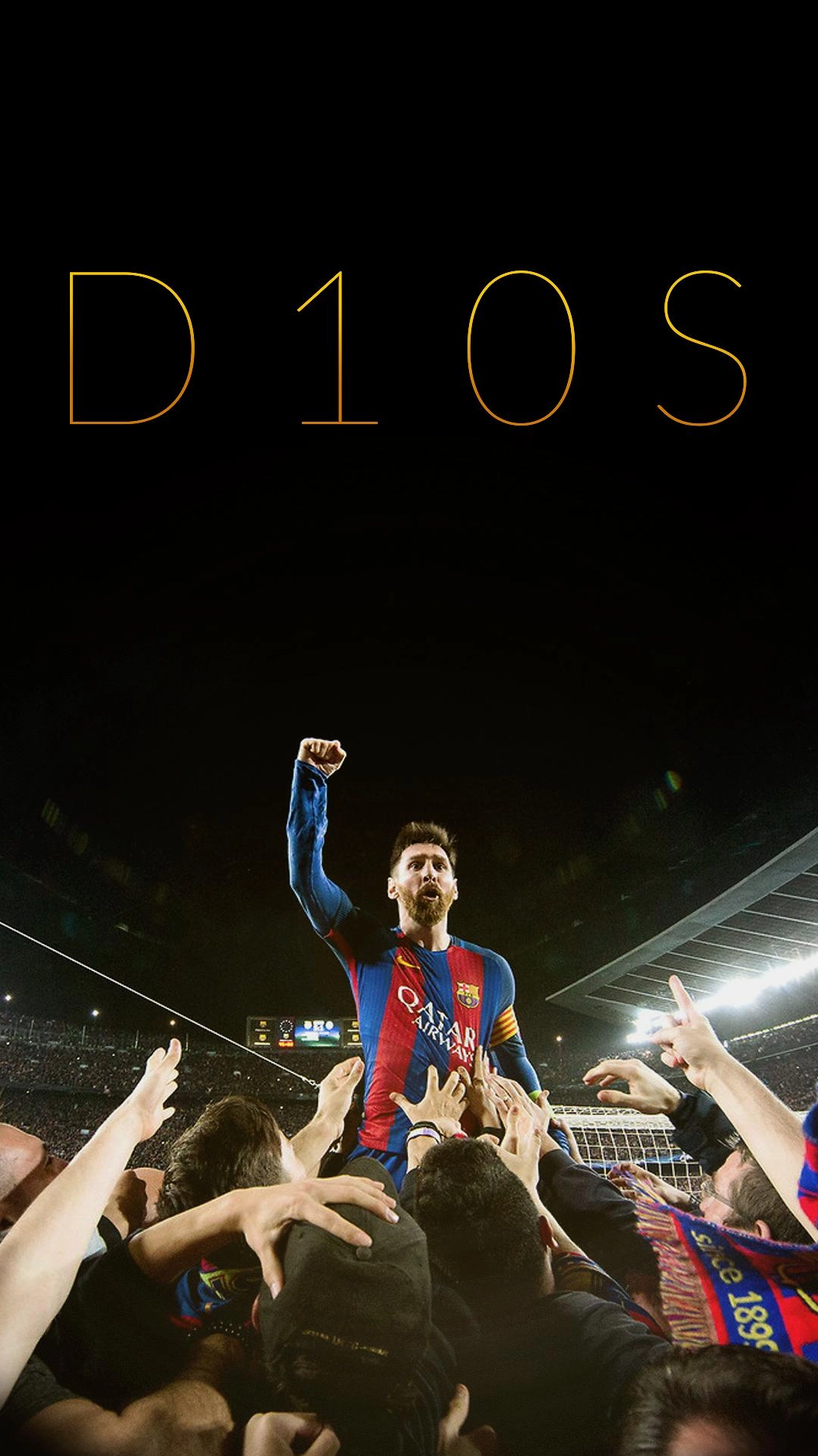 Hình nền messi chia vui cùng người hâm mộ trên khán đài sau trận đấu