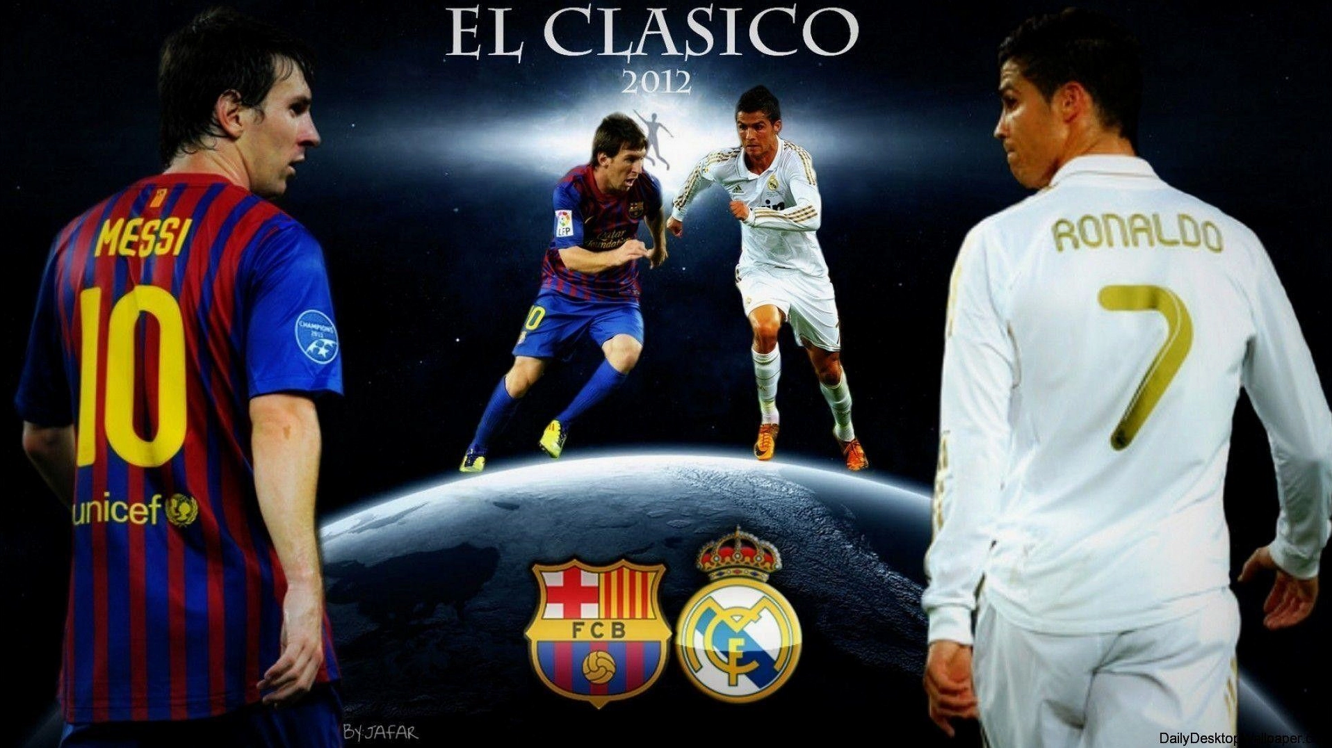 Hình nền messi và ronaldo chất lượng hd năm 2018