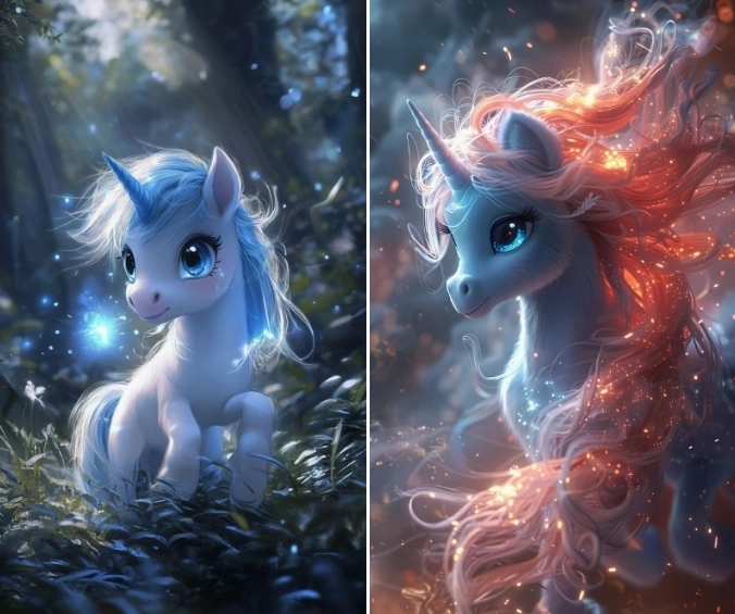 Hình nền ngựa Chibi cute dáng đứng tinh nghịch mang lại cảm giác vui vẻ thân thiện
