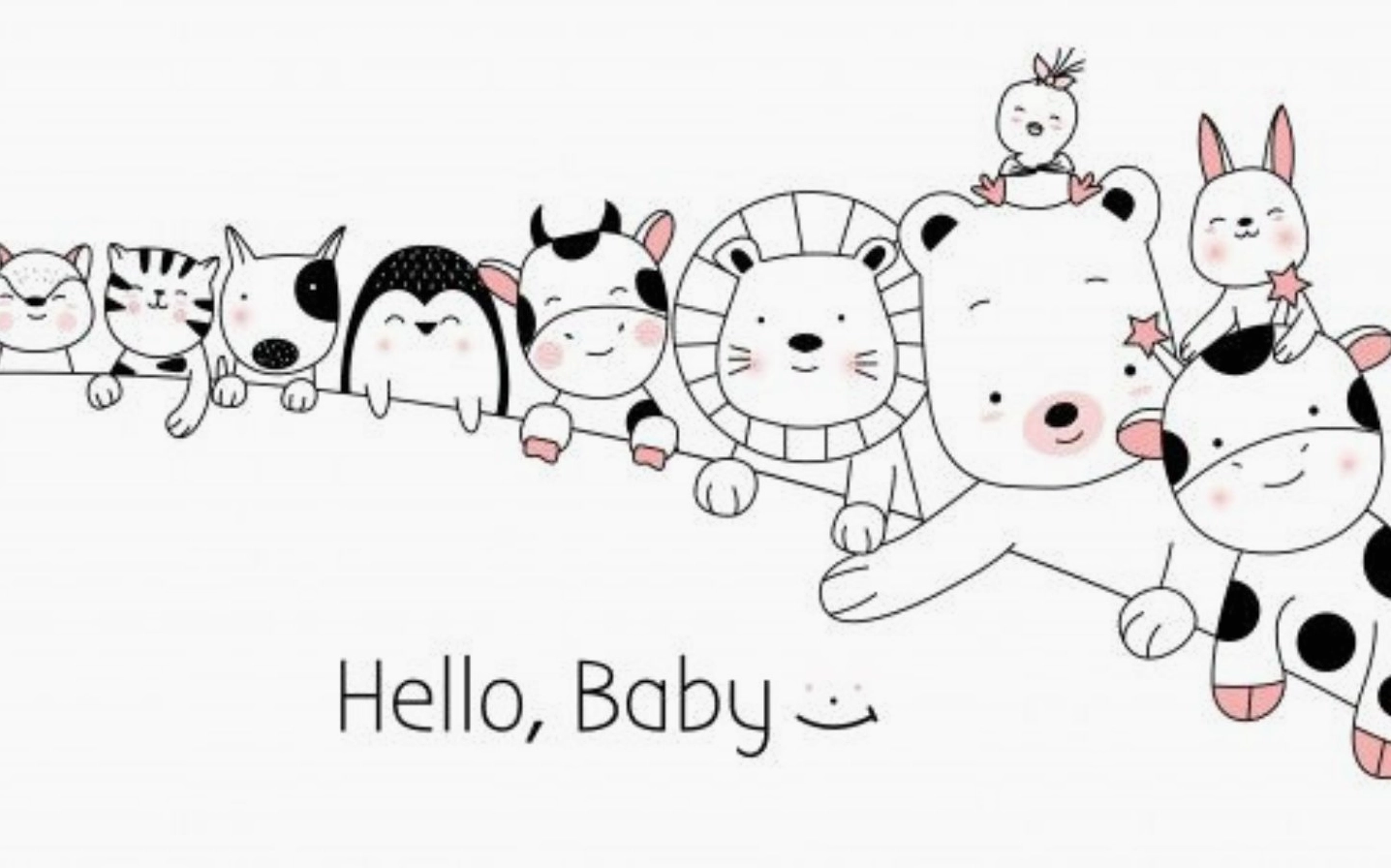 Hình nền nhiều loài động vật xin chào cực kỳ thân thiện