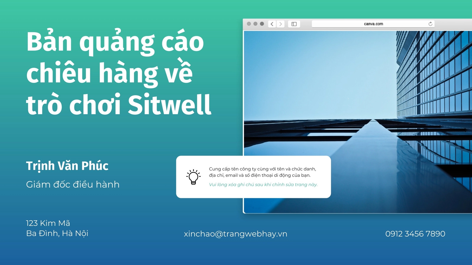 Hình nền powerpoint đẹp về công nghệ giả lập không gian 3D tông xanh lá và xanh dương