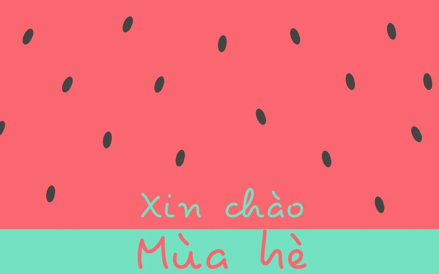 Hình nền xin chào mùa hè dễ thương rực rỡ