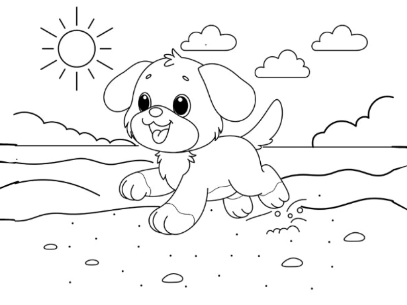 Hình tô màu bé gái đội chiếc mũ bèo nhún xinh xắn mang đậm phong cách ngọt ngào