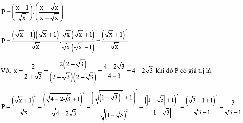 Hướng dẫn giải toán bằng cách nhân liên hợp căn bậc hai
