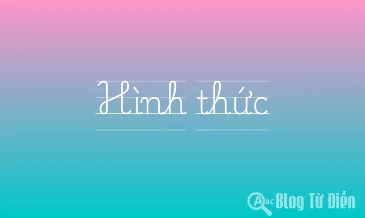 Khái niệm hình thức trong từ điển