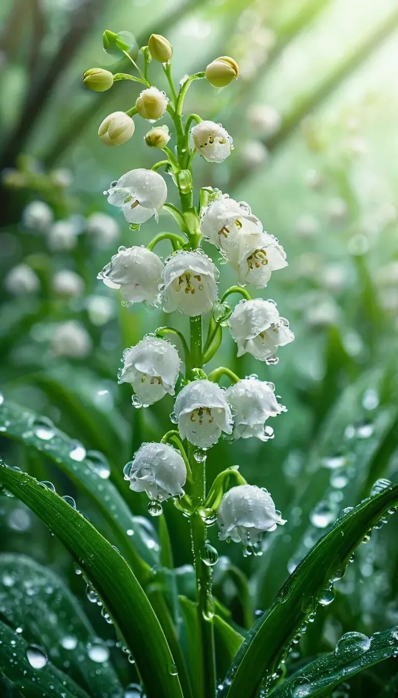 Khám phá vẻ đẹp diệu kỳ qua hình nền hoa lan chuông góc chụp cận cảnh độc đáo