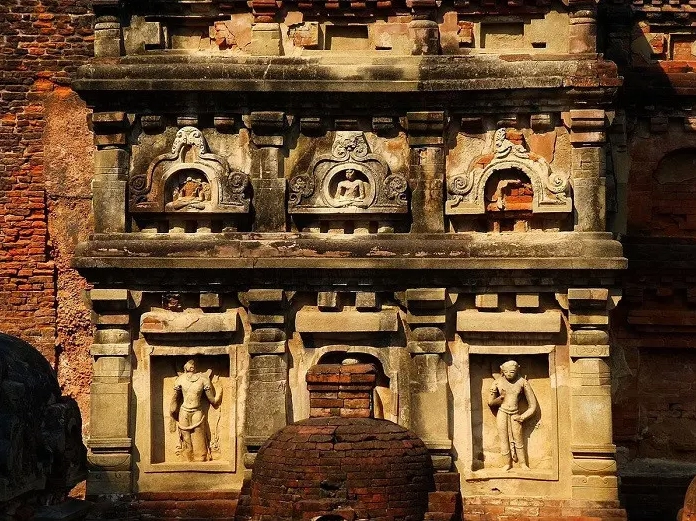 Không gian trưng bày tại bảo tàng khảo cổ Nalanda gìn giữ ngàn năm